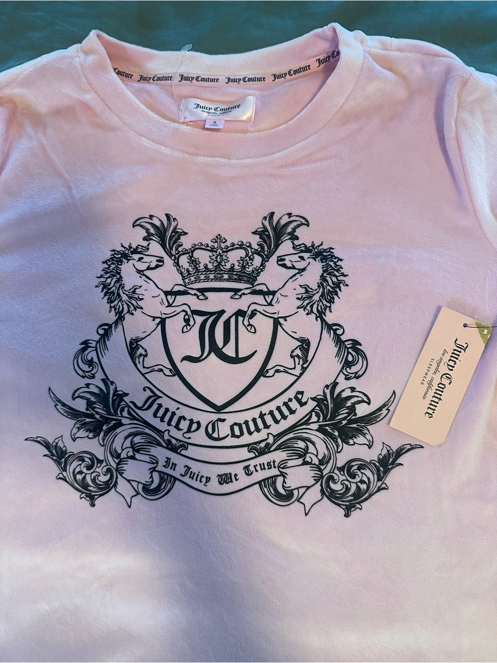Juicy Couture women’s Pink Velour Pajama Set - Picture 3 of 14